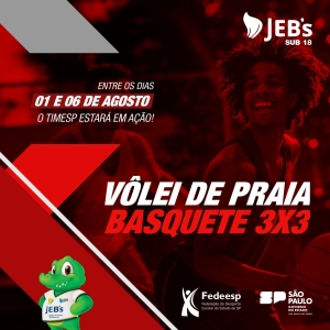 TIMESP embarca para Palmas em busca de títulos nos JEB's Sub 18!